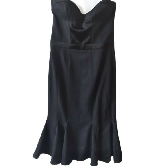 bebe Dresses & Skirts - NWT bebe Black Bustier Corset Top Flare Dress Sz M